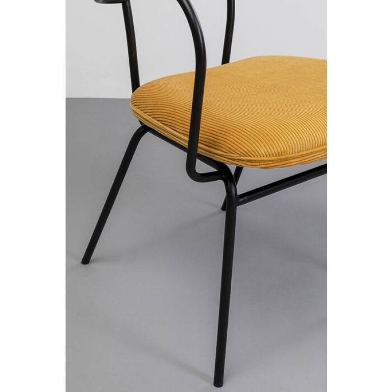 Chair with Armrest Viola Yellow